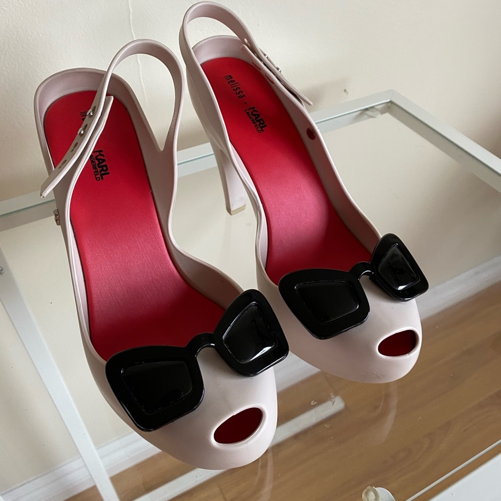 Melissa + Karl Lagerfeld Ultragirl Heels with 🕶